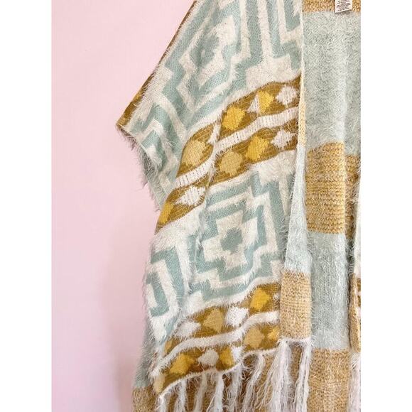 Free People Boho Diamondback Cozy Kimono One Size - Picture 4 of 9